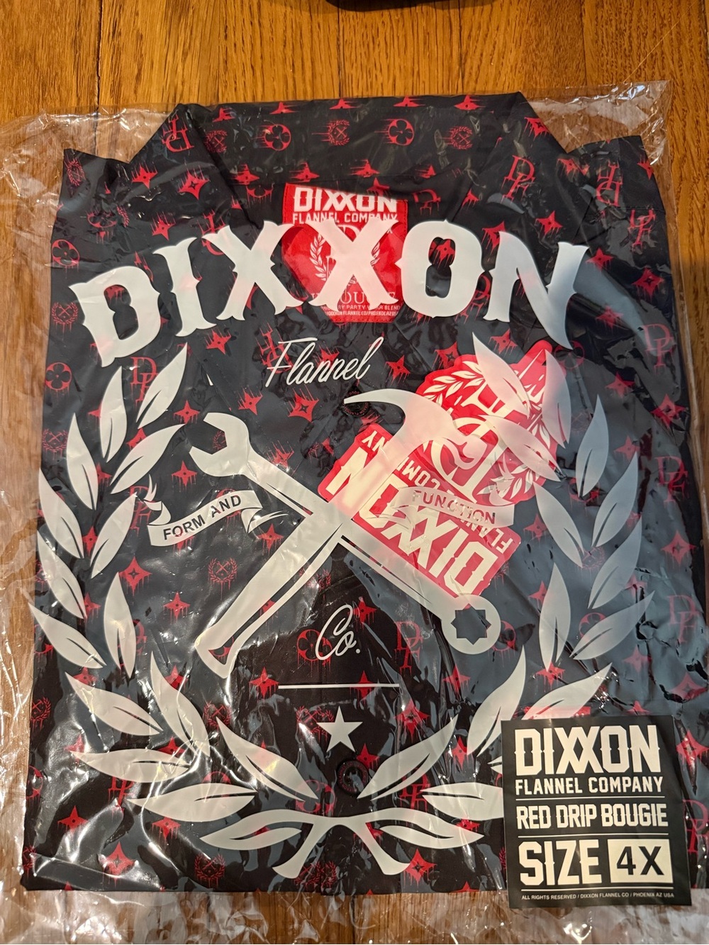 Dixxon Flannel Company Red Drip Bougie Party Shirt
